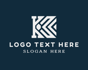 Inn - Premium Geometric Business Letter K logo design