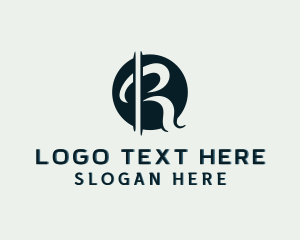 Lettermark - Stylish Boutique Studio Letter R logo design