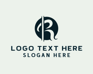 Stylish Boutique Studio Letter R Logo
