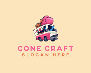 Cone - Ice Cream Truck logo design