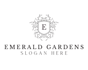 Garden Ornament Shield logo design