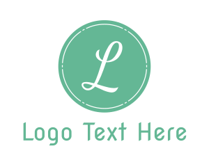 Sleek - Shabby Chic L Circle logo design