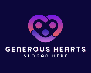 Philanthropy - Modern Community Heart logo design