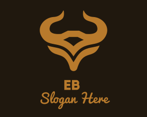 Smokehouse - Golden Taurus Head Astrology logo design