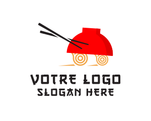 Dish - Ramen Food Cart logo design