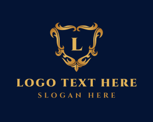 Luxurious - Golden Luxury Ornament Letter logo design