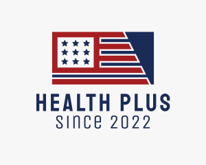 Washington - Politics Veteran Flag logo design