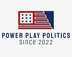 Politics - Politics Veteran Flag logo design