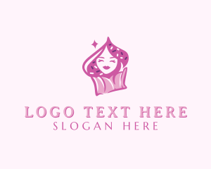 Sweet - Sweet Cupcake Woman logo design