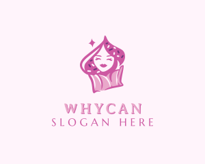 Patissier - Sweet Cupcake Woman logo design