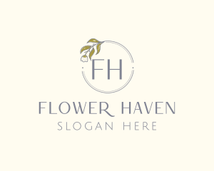 Tulip Plant Flower logo design