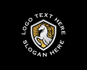 Signage - Premium Royal Horse logo design