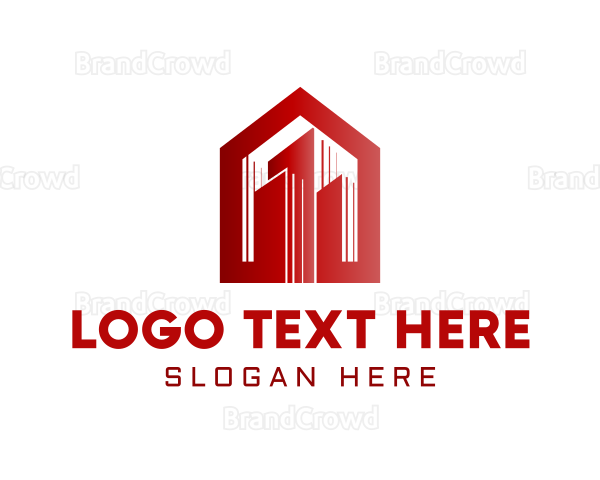 Gradient  Home Building Logo