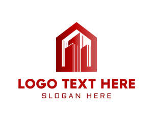 Real Estate Agent - Gradient  Home Building logo design