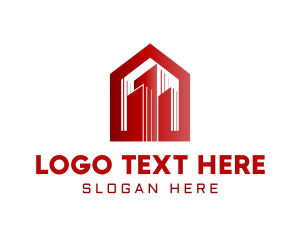 Real Estate - Gradient  Home Building logo design