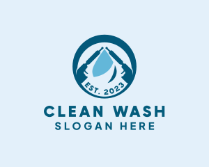 Washing - Power Wash Cleaning logo design