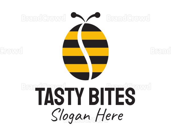 Coffee Bean Bee Logo