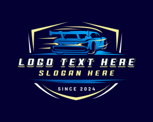 Motorsport - Shield Car Automotive logo design