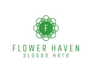 Flower Wellness Yoga logo design