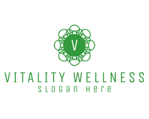 Flower Wellness Yoga logo design