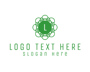 Vegan - Flower Wellness Yoga logo design