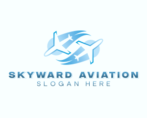 Aviation Airline Courier logo design