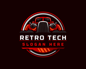 Retro Car Automotive logo design