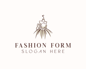 Stylish Fashion Gown logo design