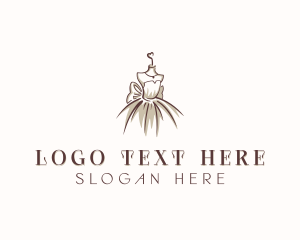 Dress - Stylish Fashion Gown logo design