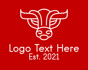 Gaming - Abstract Bull Zodiac logo design