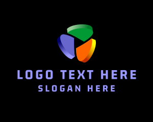 Geometric - 3D Multimedia Player logo design