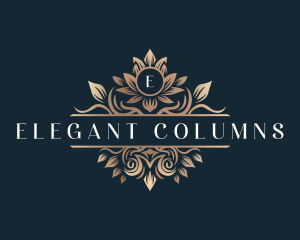 Elegant Flower Crest logo design