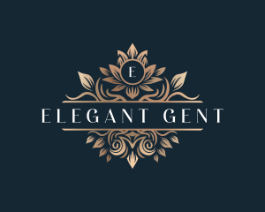 Elegant Flower Crest logo design