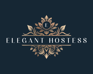 Elegant Flower Crest logo design