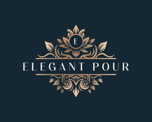 Elegant Flower Crest logo design