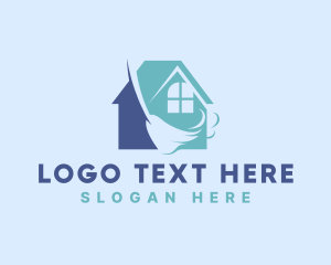 Utility - Home Cleaning Broom logo design