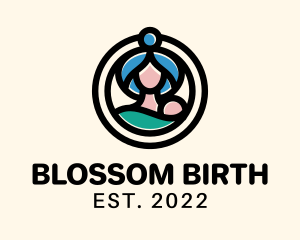 Obstetrics - Baby Parenting Childcare logo design