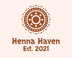 Henna - Tribal Aztec Pattern logo design