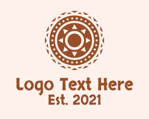 Hippie - Tribal Aztec Pattern logo design