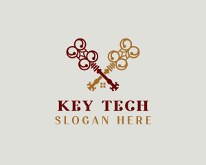 Residential Real Estate Key logo design