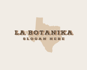 Wild West - Texas State Map logo design