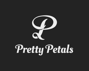 Stylish Beauty Salon Letter P logo design