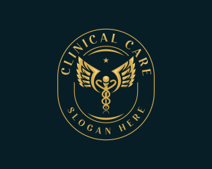 Hospital Medical Caduceus logo design