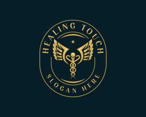 Hospital Medical Caduceus logo design