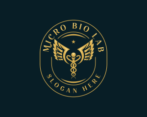 Hospital Medical Caduceus logo design