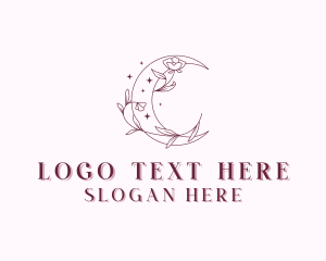 Art Studio - Moon Floral Studio logo design