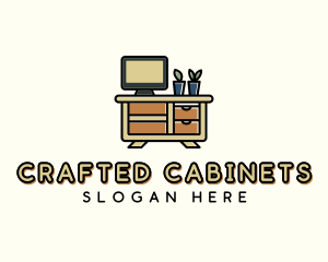 Cabinetry - Furniture TV Cabinet logo design