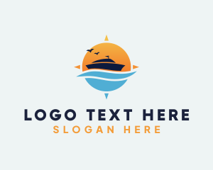 Seaman - Ship Compass Globe Travel logo design