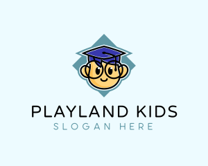 Genius Graduate Preschool Student  logo design