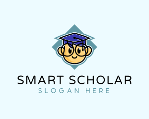 Student - Genius Graduate Student logo design